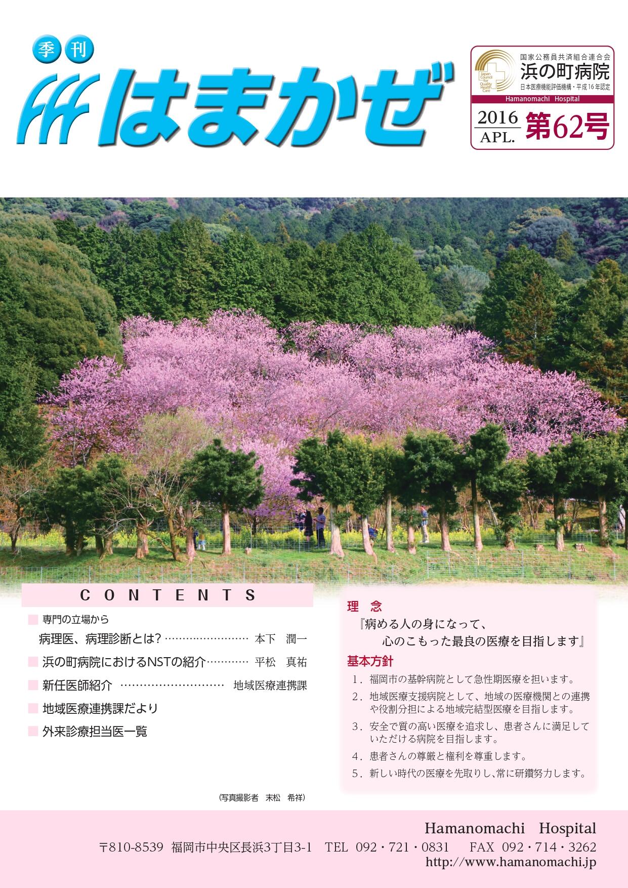 2016年第62号の表紙